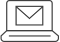 picto d'un ordinateur affichant une enveloppe